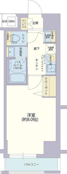 神戸市兵庫区兵庫町マンション 間取り図画像
