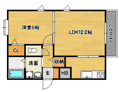 神戸市兵庫区夢野町マンション 間取り図画像