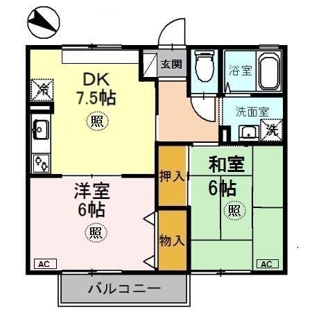 ハイツ平成（201） 間取り図画像
