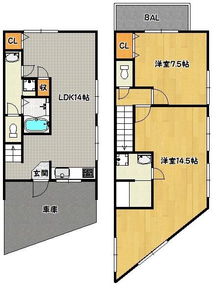  間取り図写真