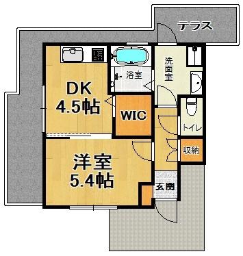 神戸市兵庫区下三条町アパート 間取り図画像