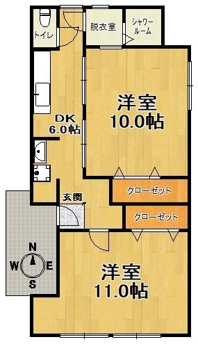 神戸市兵庫区船大工町マンション 間取り図画像