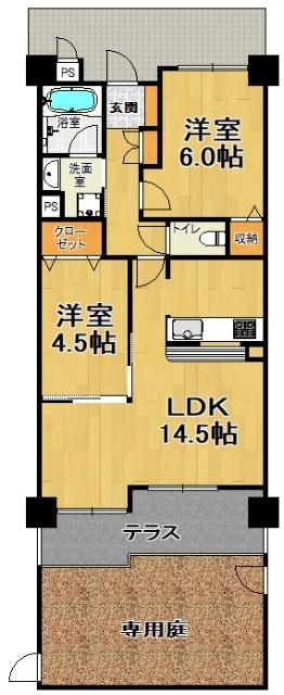 ワコーレザ・リーブル神戸 間取り図画像