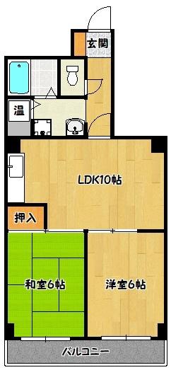 神戸市兵庫区大開通マンション 間取り図画像