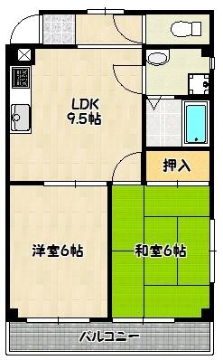 神戸市兵庫区笠松通マンション 間取り図画像