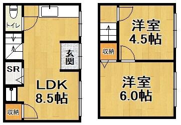 神戸市兵庫区御崎本町一戸建 間取り図画像
