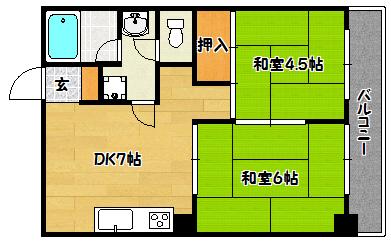 大地グランハイムⅤ 間取り図画像