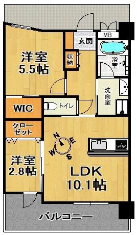GENOVIA神戸新開地駅前 間取り図画像