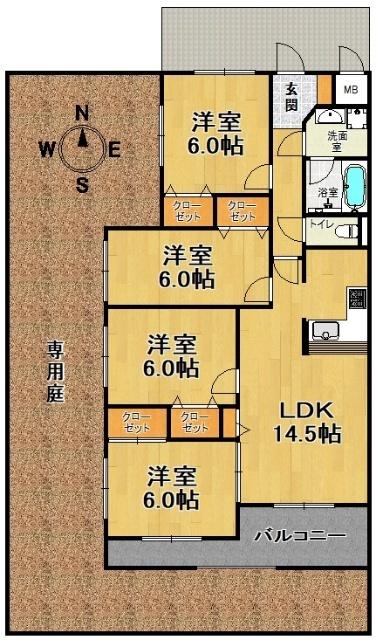ロイヤル神戸山の街 間取り図画像