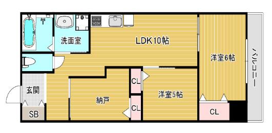 神戸市中央区八雲通マンション 間取り図画像