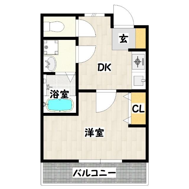 神戸市長田区庄山町アパート 間取り図画像