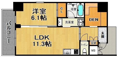 神戸市長田区五番町マンション 間取り図画像