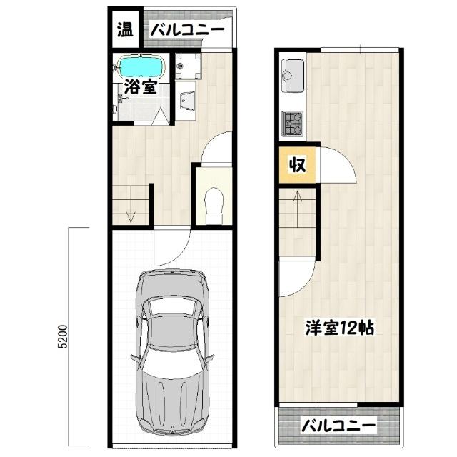 神戸市兵庫区西上橘通一戸建 間取り図画像