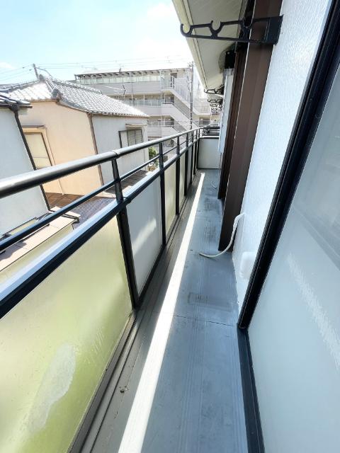 神戸市北区北五葉アパート バルコニー