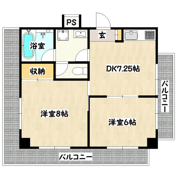 サンシャイン山手 間取り図画像