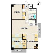 イトーピア長田マンション 間取り図画像