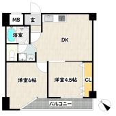 朝日プラザ湊川 間取り図画像