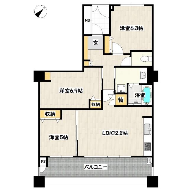 アスタプラザウエスト 間取り図画像