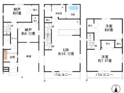 大森南２丁目【全２棟】B号棟 間取り図画像