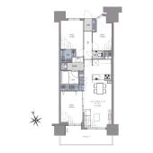 オーベルグランデュオ萩中 間取り図画像