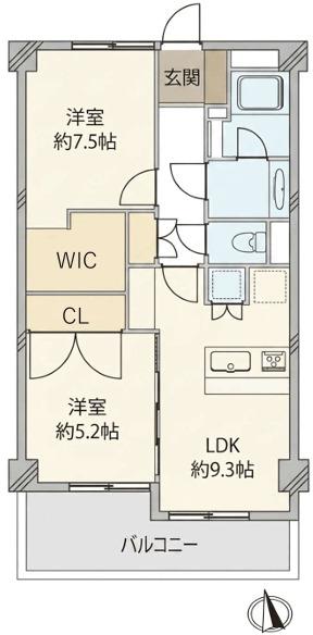 ハイツ福久良 間取り図画像