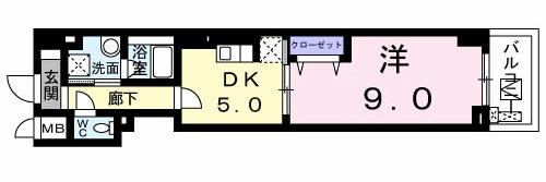 ミッド　ヴィラ　レジデンス（403） 間取り図画像
