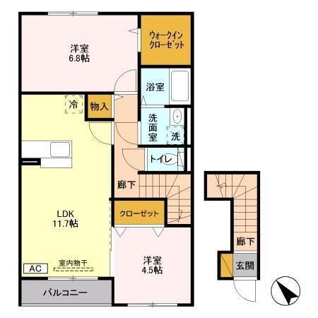 サンクレージュ（202） 間取り図画像