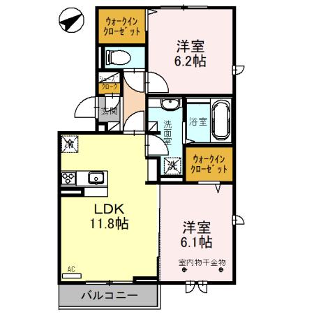 アロサール　Ⅱ（301） 間取り図画像