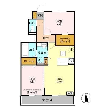 Ｓｐｒｉｎｇ Ｃｏｕｒｔ和（103） 間取り図画像