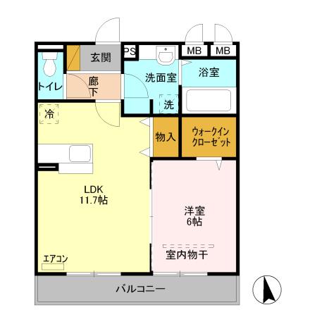 パーチェ（202） 間取り図画像