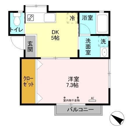 マイルーム藤　Ⅳ（205） 間取り図画像
