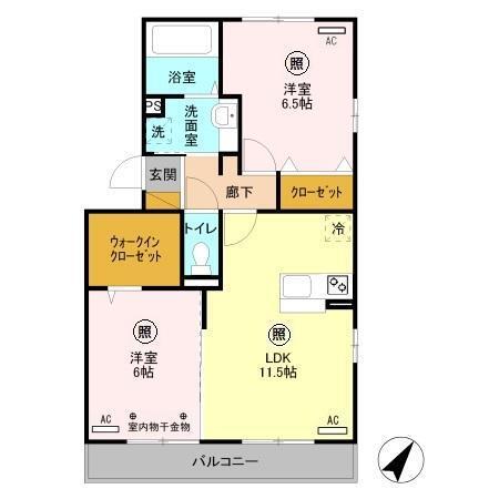 ボヌール（301） 間取り図画像