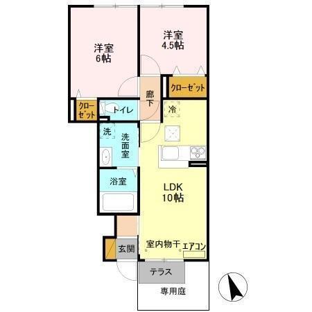 クライノモー　1（102） 間取り図画像