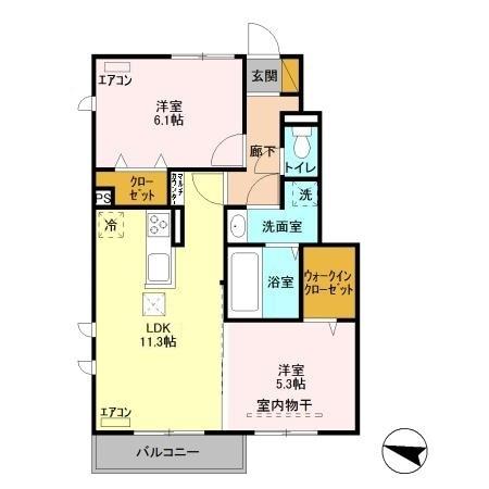 サンフローラ（103） 間取り図画像
