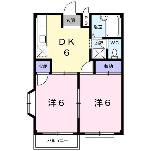エルディムラポーム（206） 間取り図画像