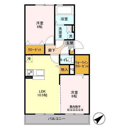 ヒルズガーデン（302） 間取り図画像