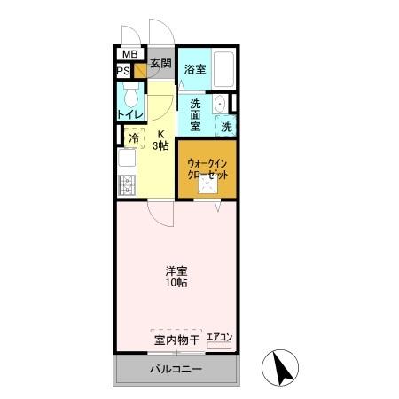 アルバ・グラート　Ａ（103） 間取り図画像