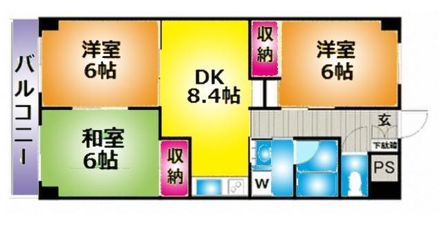 ブランシュネージュ（701） 間取り図画像