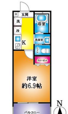 Grandir三郷（302） 間取り図画像