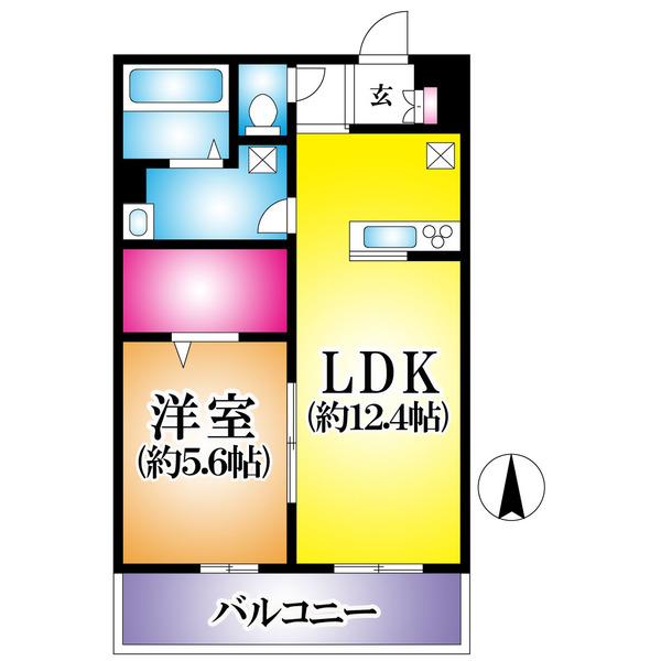 リブリ・ラベンダー（105） 間取り図画像