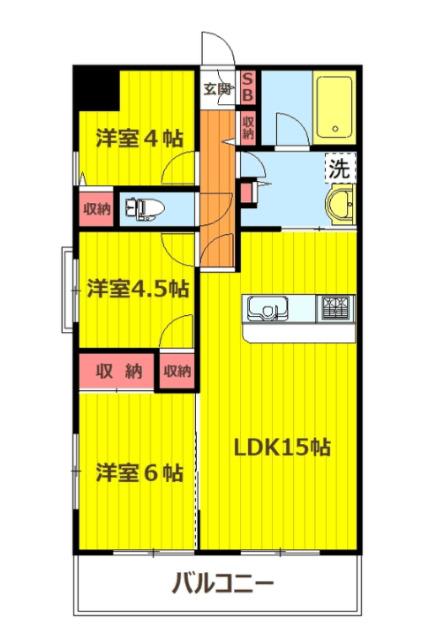 プラチド（602） 間取り図画像