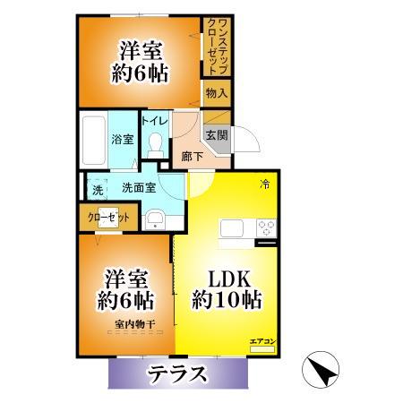 イルソーレ吉川美南　アランチャ（102） 間取り図画像