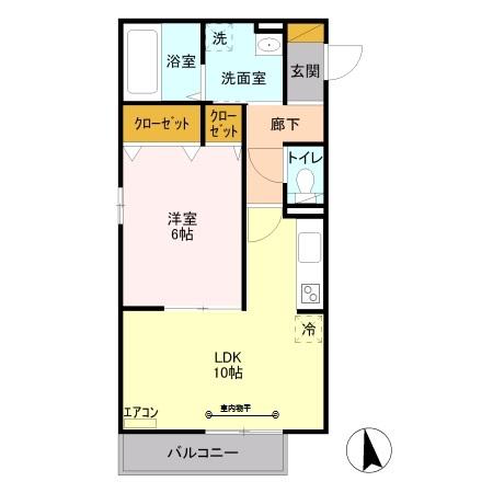 ヴィルヌーブ（203） 間取り図画像