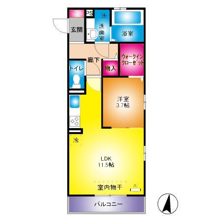 アークコンフォート（201） 間取り図画像