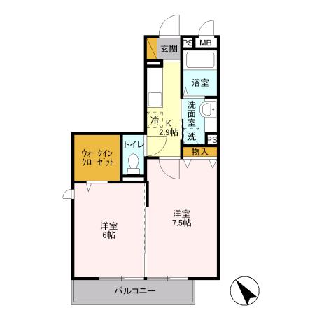 ヘリオス吉川美南　クロノス（207） 間取り図画像