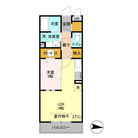 ラ シュエット（102） 間取り図画像