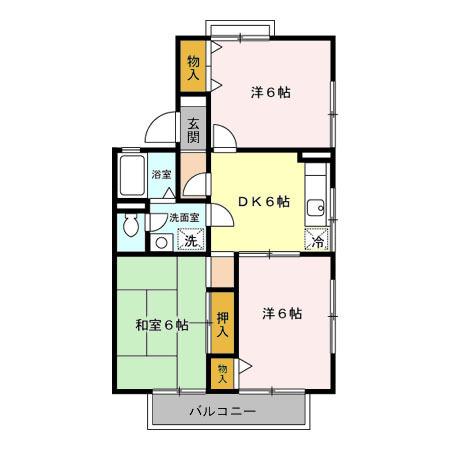 セジュール　Ⅰ（202） 間取り図画像