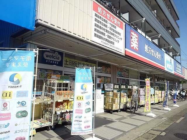 ウエルシア 越谷蒲生店：250m