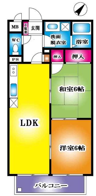 間取り2LDK