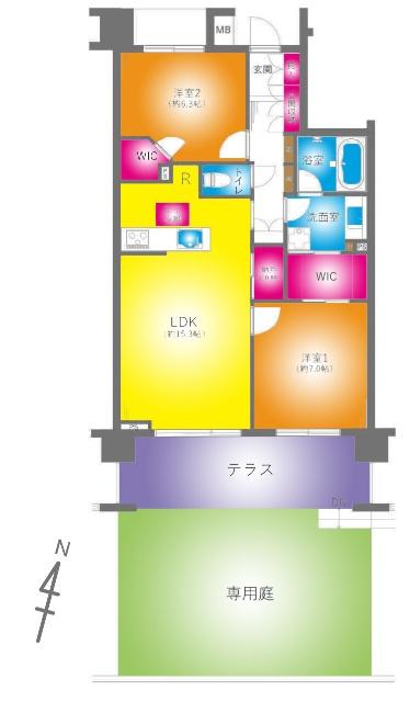 リーデンススクエア草加松原N-Stage 間取り図画像